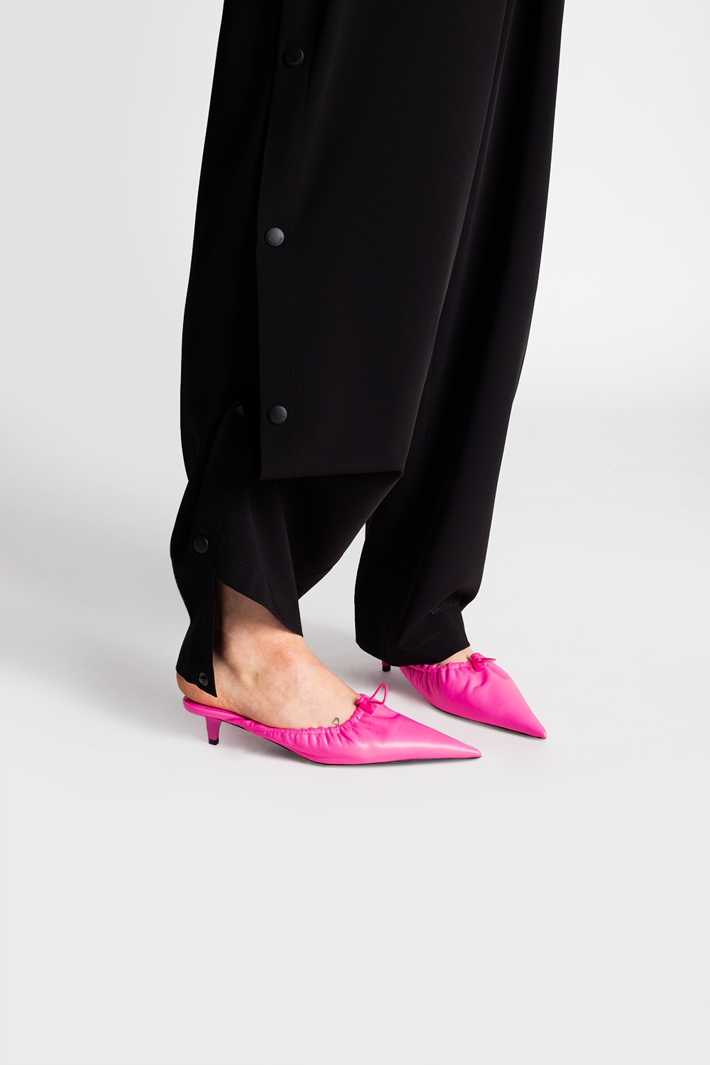 Balenciaga pink sale mules